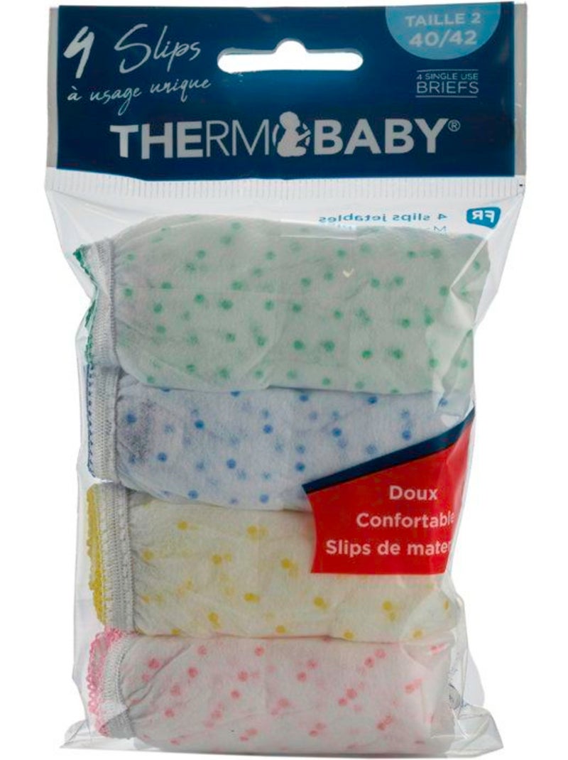 Slips de maternité jetables - thermobaby - lot de 4 - taille 3 Blanc - Kiabi