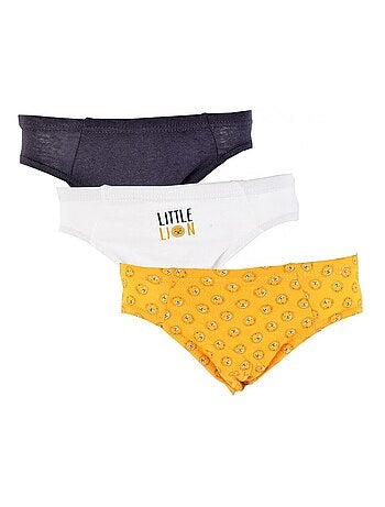 Slips Enfant TWINDAY en coton - Pack de 3