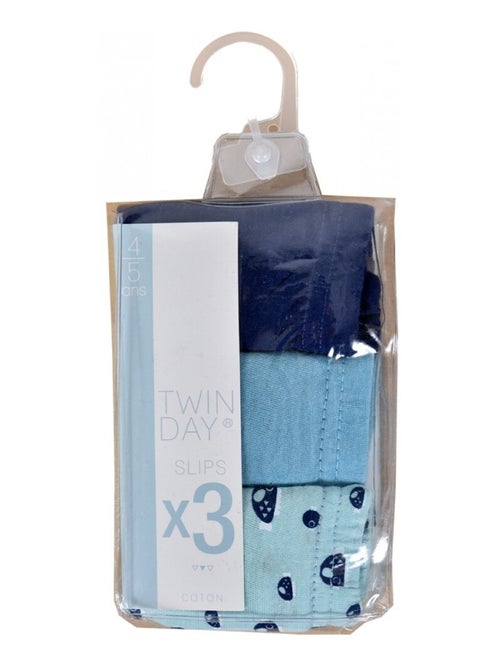Slips Enfant TWINDAY en coton - Pack de 3 - Kiabi