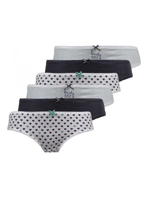 Slips meisje set van 6 - Kiabi