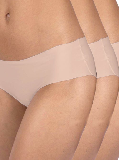 Slips microvezel Set van 3 Dames - Kiabi