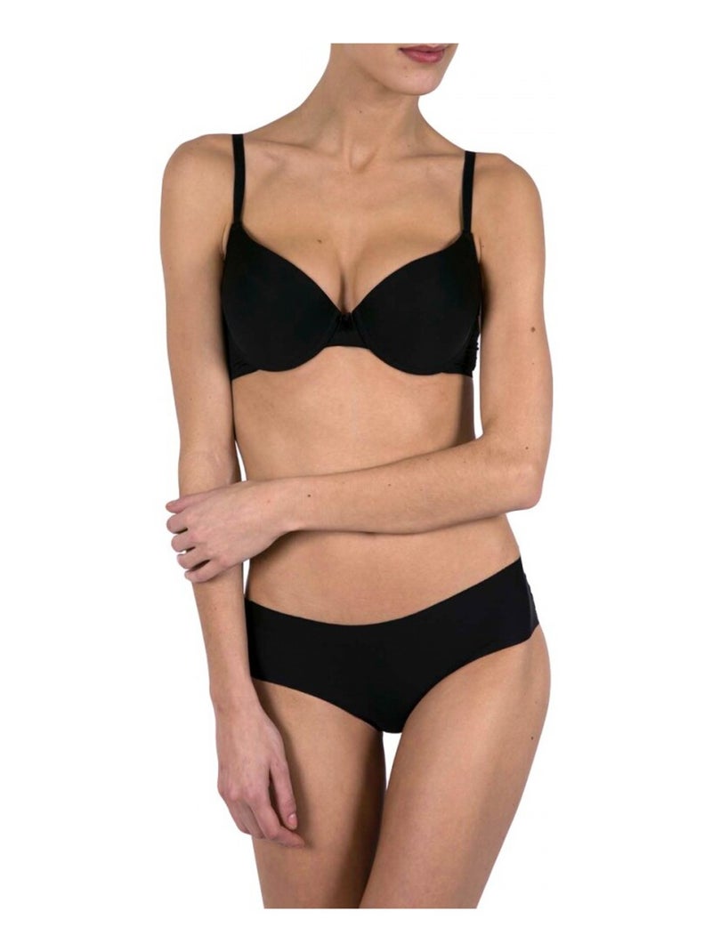 Slips microvezel Set van 3 Dames Zwart - Kiabi