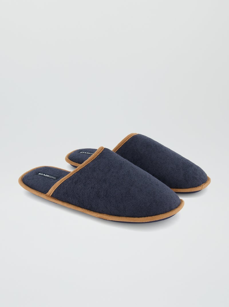 Sloffen in slippermodel marineblauw - Kiabi