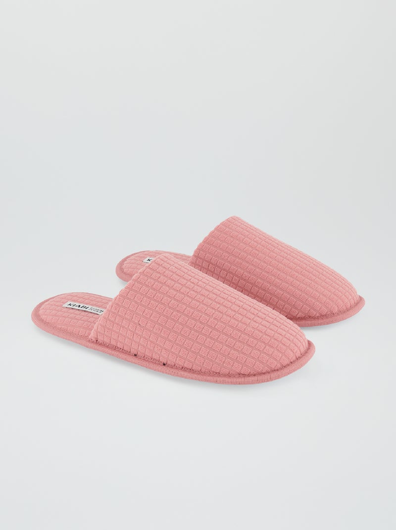 Sloffen in slippermodel roze - Kiabi