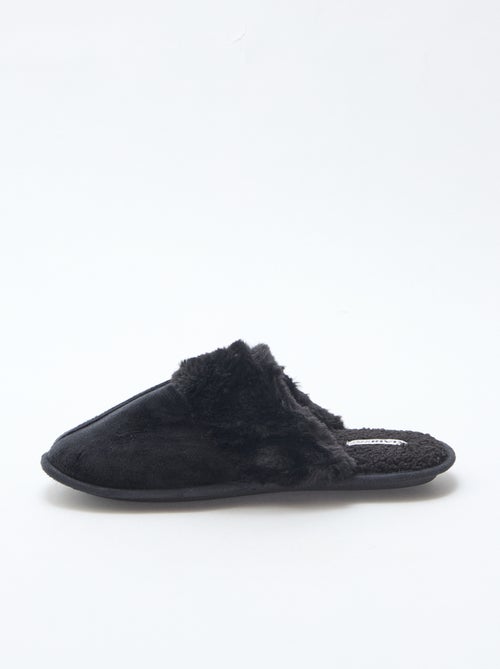 Sloffen van imitatiebont | Instappermodel - Kiabi