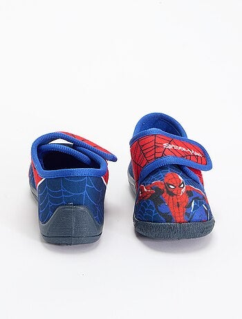 Slofjes met klittenband 'Spiderman'