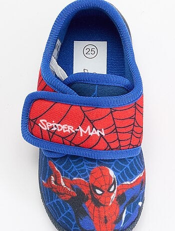 Slofjes met klittenband 'Spiderman'