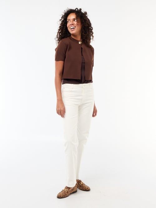 Sluiting met goudkleurige siersteen bij de hals - Kiabi