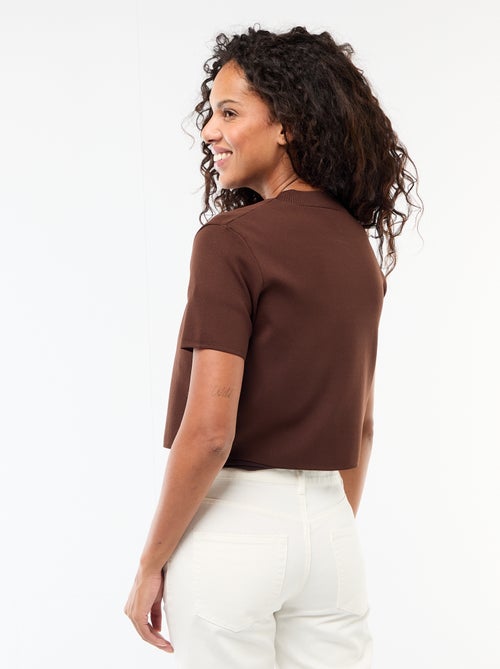 Sluiting met goudkleurige siersteen bij de hals - Kiabi