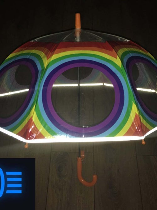 Smati | parapluie enfant transparent arc en ciel - Kiabi