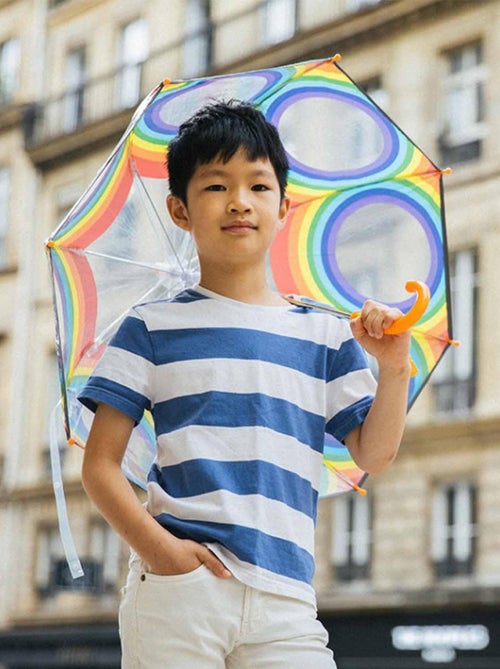 Smati | parapluie enfant transparent arc en ciel - Kiabi