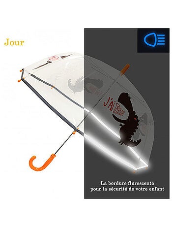 Smati | parapluie enfant transparent dinosaure