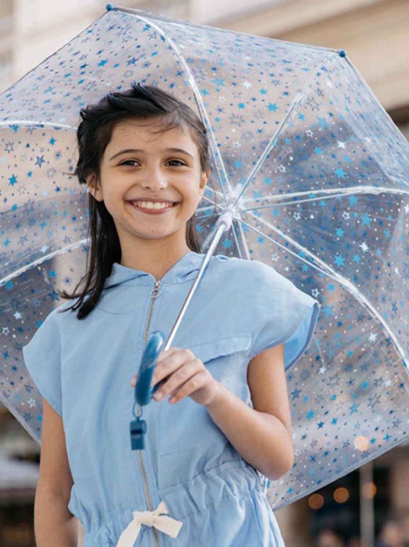 Smati | parapluie enfant transparent étoiles bleu Bleu - Kiabi
