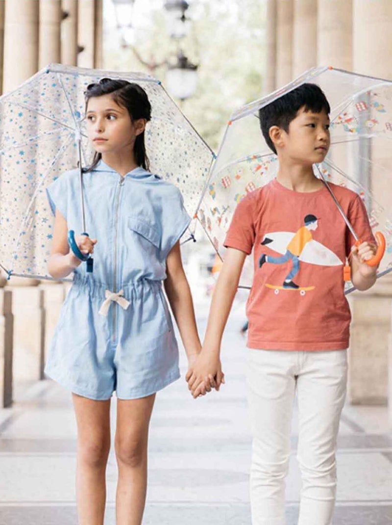 Smati | parapluie enfant transparent étoiles bleu Bleu - Kiabi