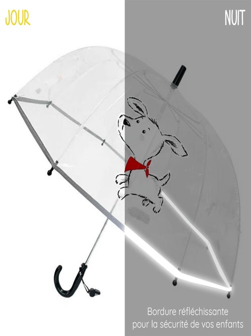 Smati | parapluie enfant transparent petit chien scotty - Kiabi