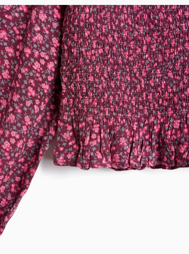 Smock blouse, mo fashion Paars - Kiabi