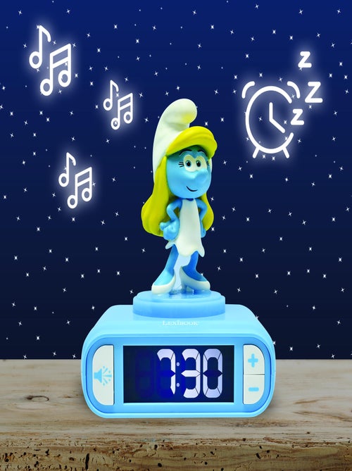 Smurfette nachtlampje wekker met geluiden - Kiabi Smurfette nachtlampje wekker met geluiden - Kiabi