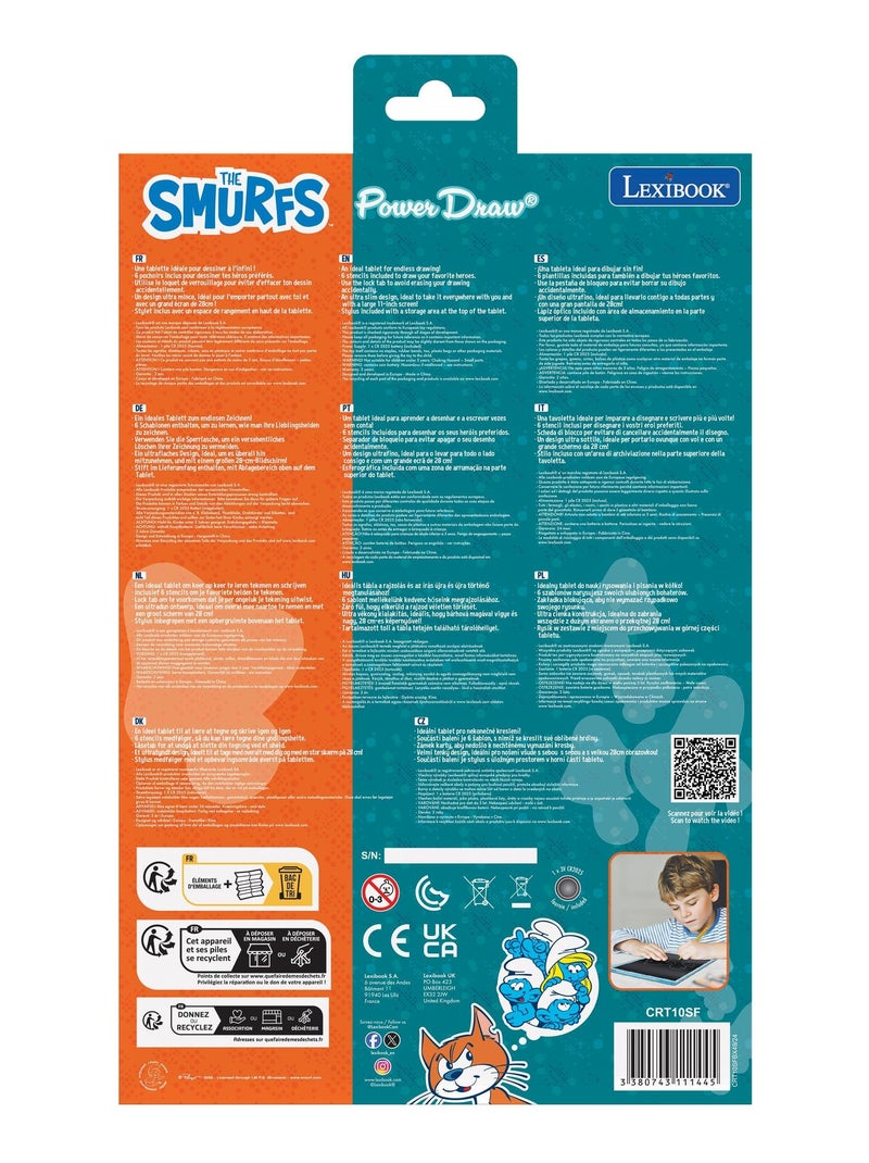 Smurfs 11’’ meerkleurige leer- en teken-e-ink-tablet met sjablonen N.v.t. - Kiabi