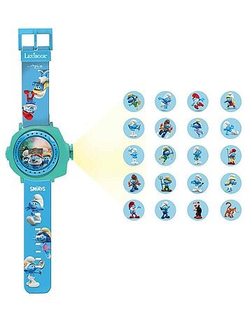 Smurfs digitaal projectiehorloge met 20 beelden om te projecteren
