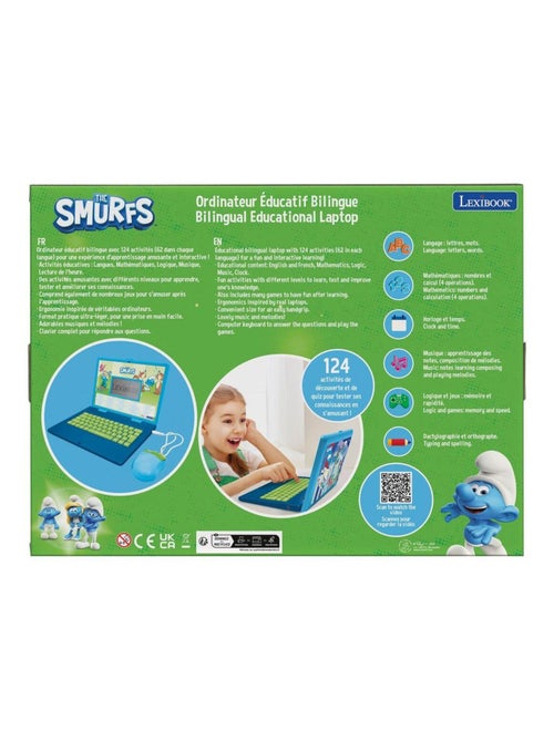 Smurfs tweetalige educatieve laptop met 124 activiteiten (en/fr) - Kiabi Smurfs tweetalige educatieve laptop met 124 activiteiten (en/fr) - Kiabi