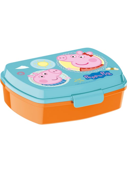 Snackdoos PVC 'Peppa Pig' – deksel met scharnier – 17 cm - Kiabi