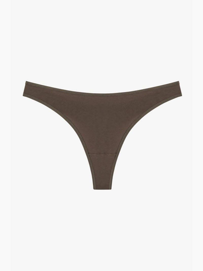Snake tanga met slangenprint penti Bruin - Kiabi