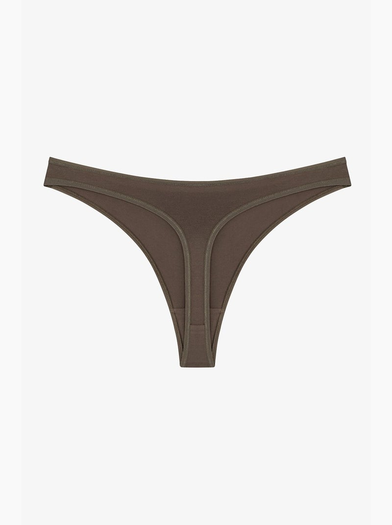 Snake tanga met slangenprint penti Bruin - Kiabi