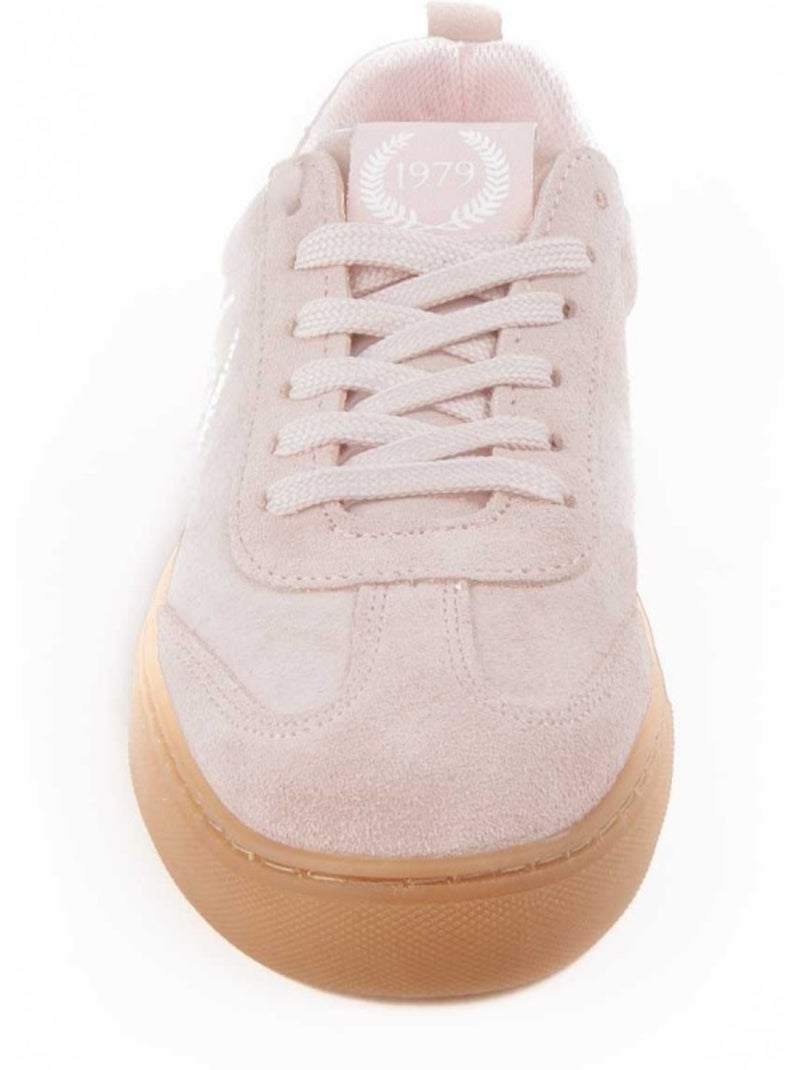 Sneaker natuurlijk leer montevita Beige - Kiabi
