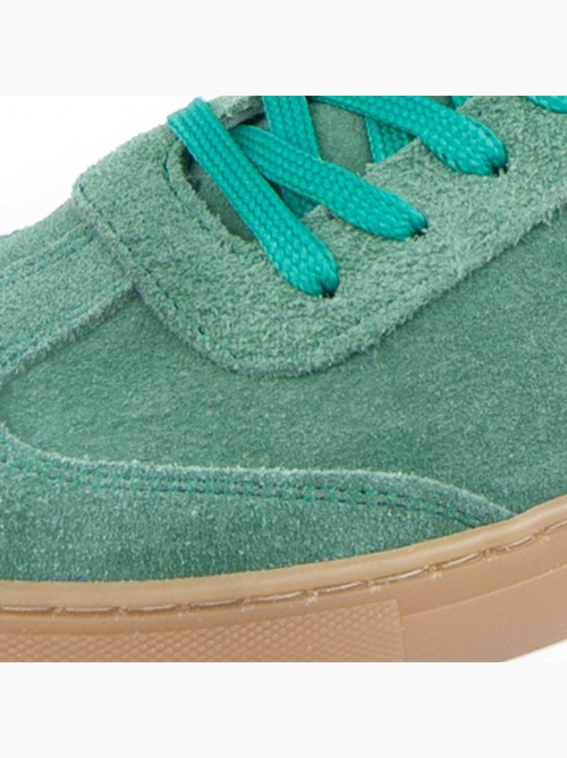 Sneaker natuurlijk leer montevita Groen - Kiabi
