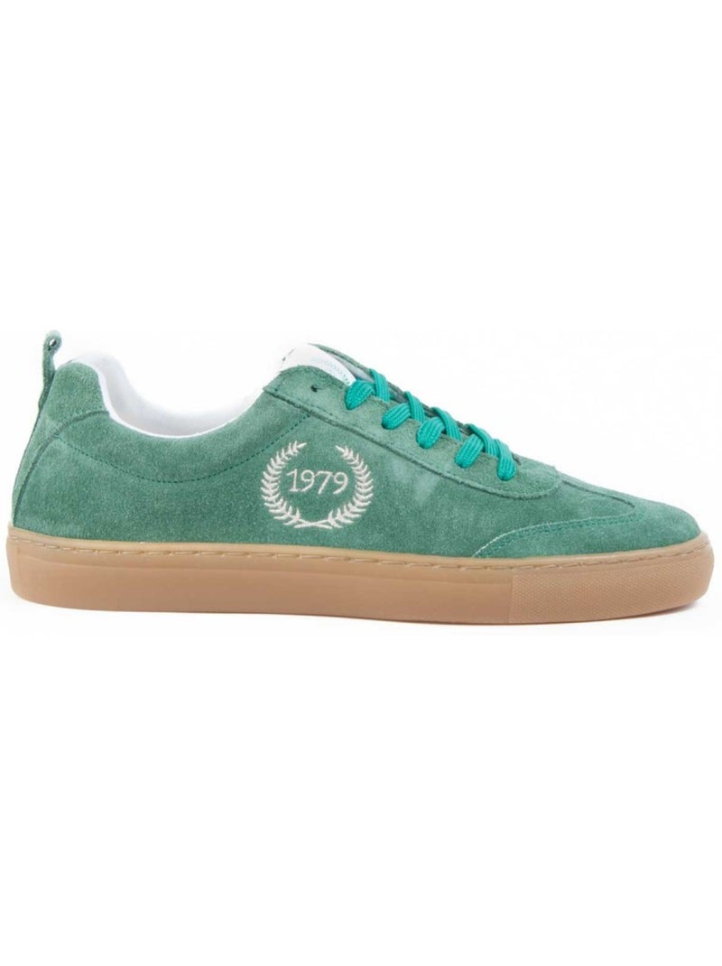Sneaker natuurlijk leer montevita Groen - Kiabi