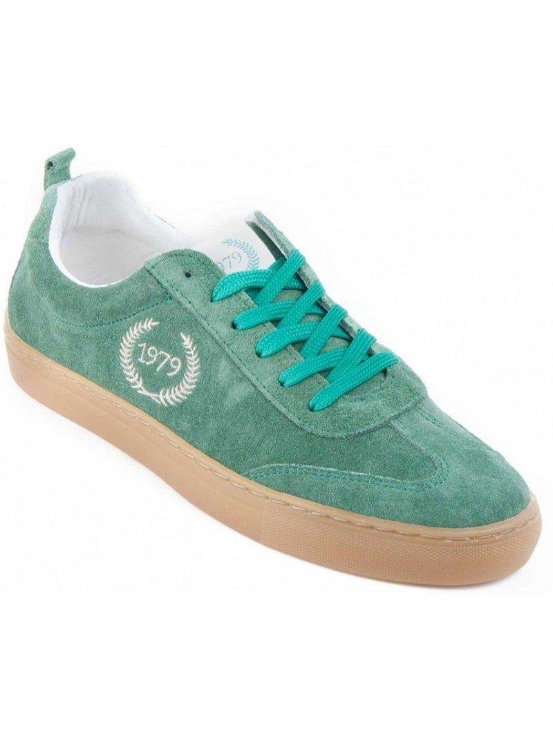 Sneaker natuurlijk leer montevita Groen - Kiabi