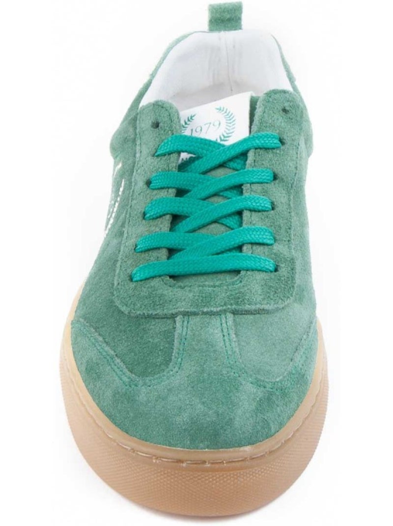 Sneaker natuurlijk leer montevita Groen - Kiabi