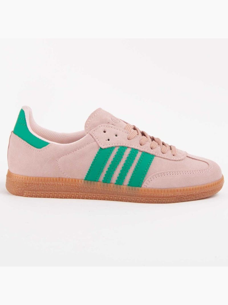 Sneaker Natuurlijk Leer Purapiel Roze - Kiabi