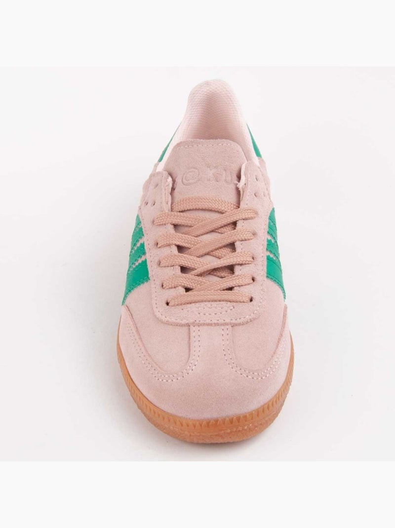 Sneaker Natuurlijk Leer Purapiel Roze - Kiabi