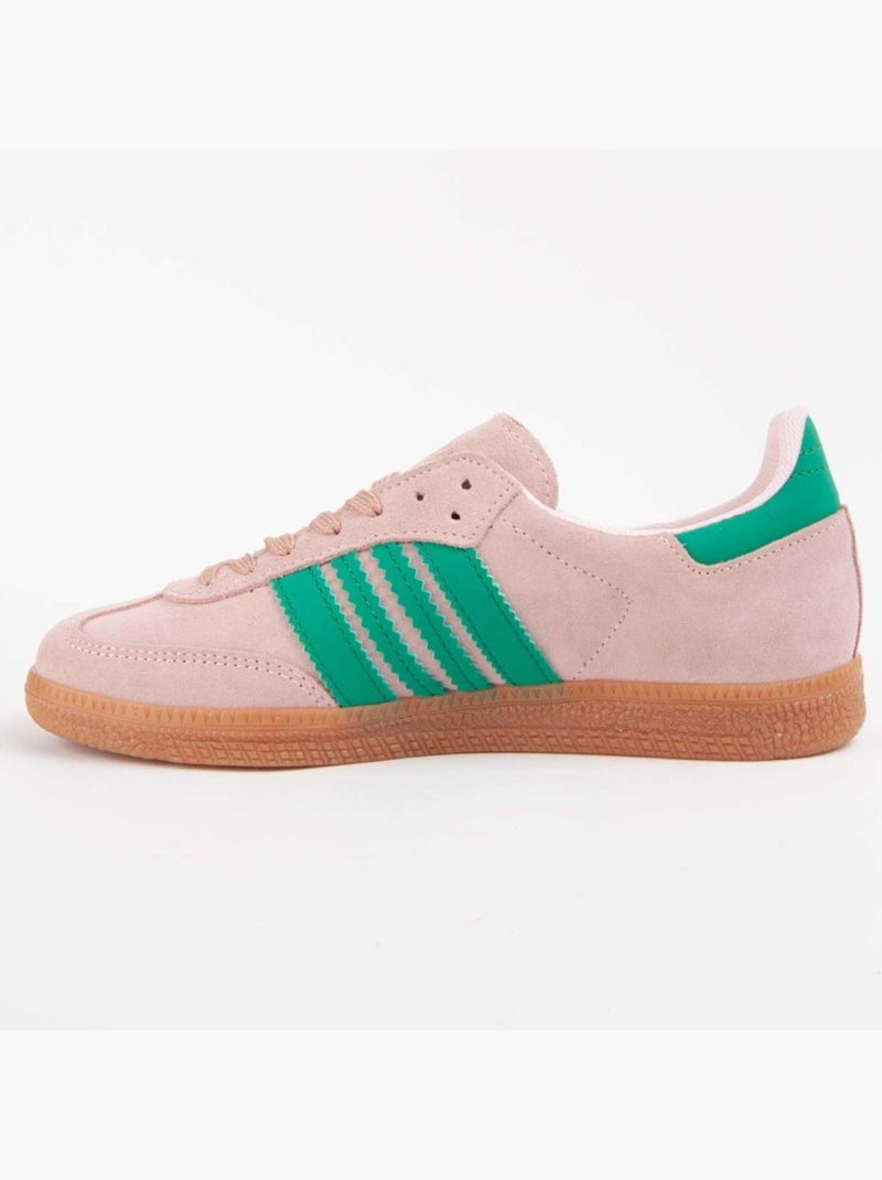 Sneaker Natuurlijk Leer Purapiel Roze - Kiabi