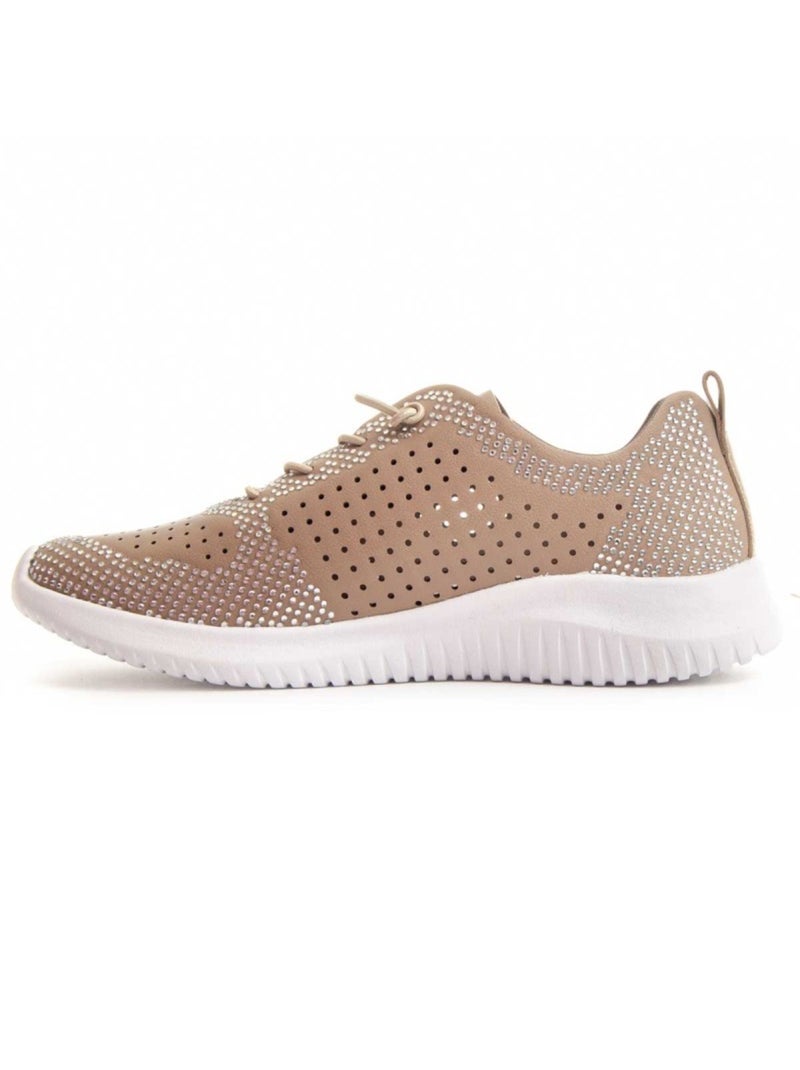 Sneaker Synthetisch Materiaal En Textiel Montevita Bruin - Kiabi