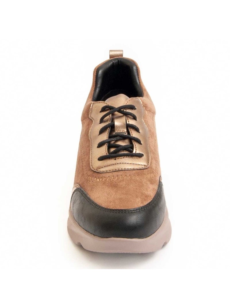 Sneaker Synthetisch Materiaal En Textiel Montevita Bruin - Kiabi