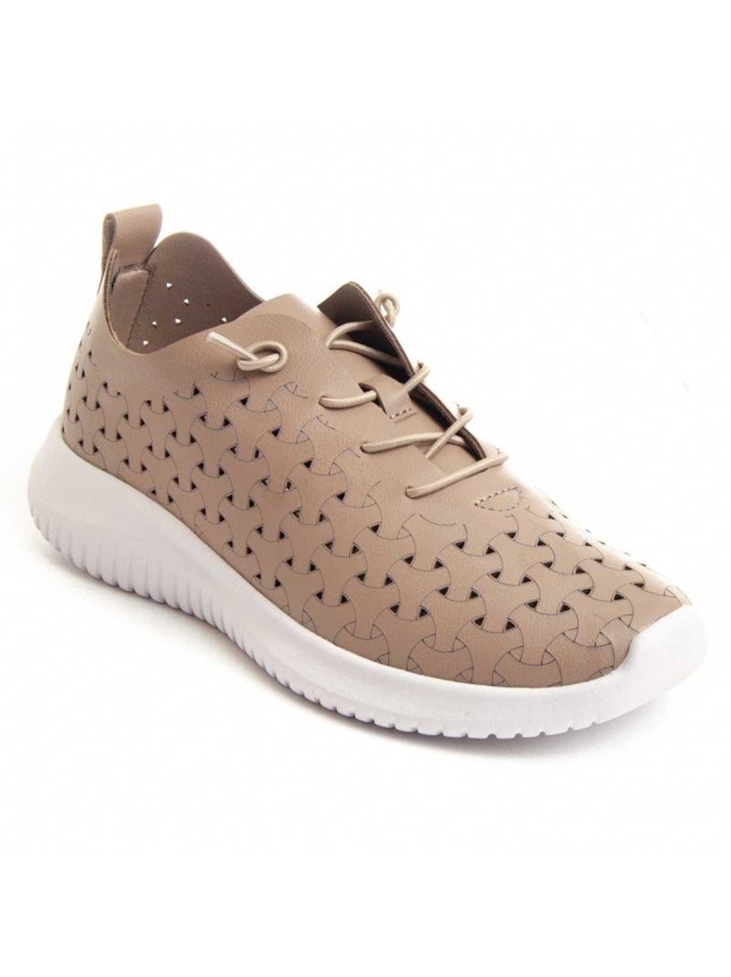 Sneaker Synthetisch Materiaal En Textiel Montevita Bruin - Kiabi