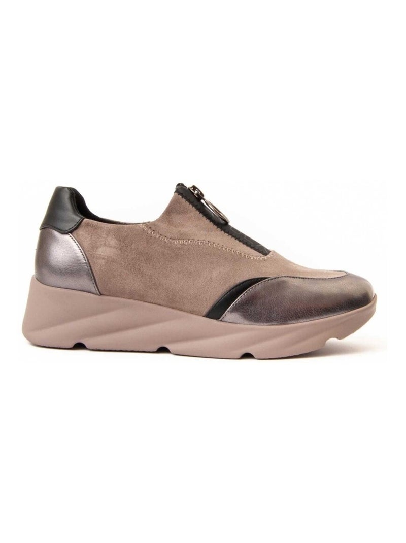Sneaker Synthetisch Materiaal En Textiel Montevita Grijs - Kiabi