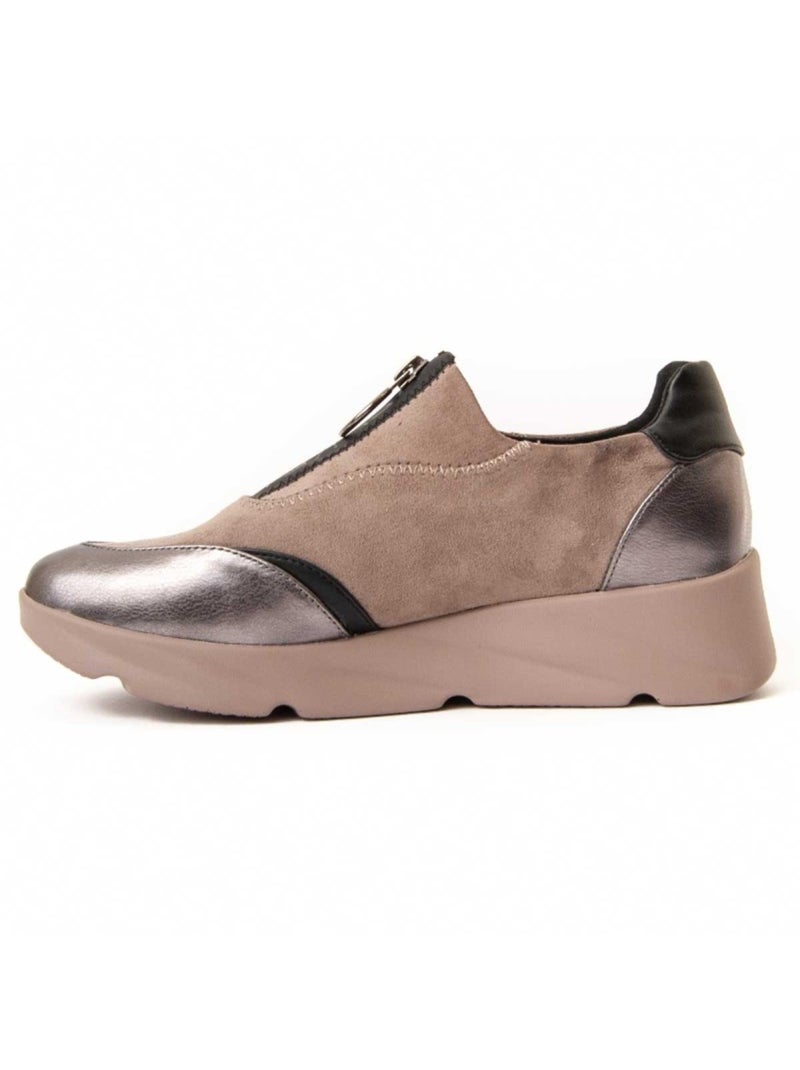 Sneaker Synthetisch Materiaal En Textiel Montevita Grijs - Kiabi