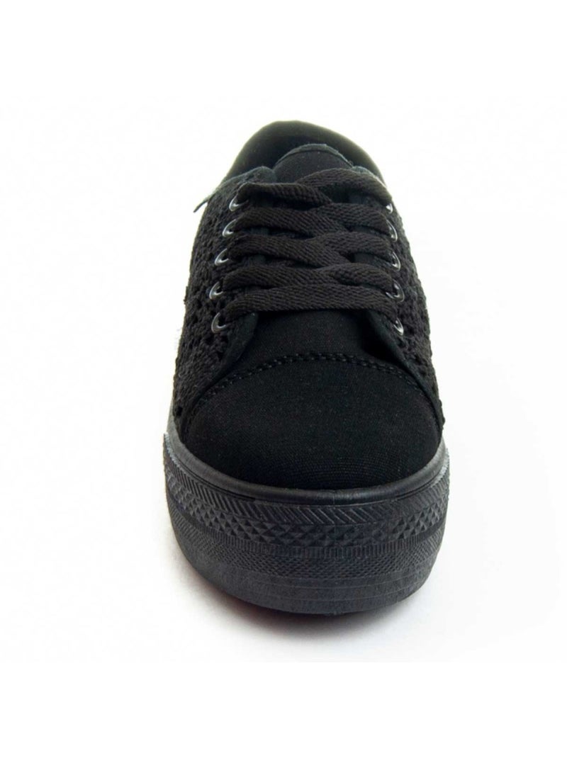 Sneaker Synthetisch Materiaal En Textiel Montevita Zwart - Kiabi