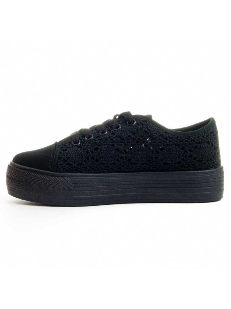 Sneaker Synthetisch Materiaal En Textiel Montevita Zwart - Kiabi