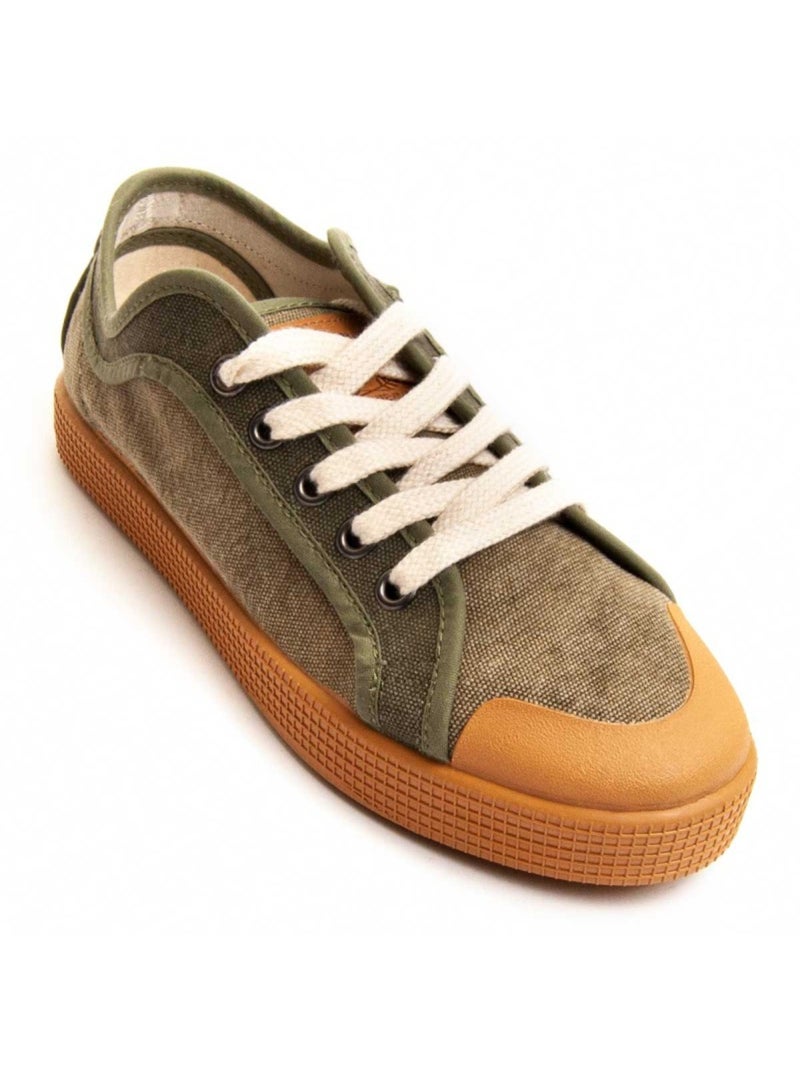 Sneaker textiel montevita Groen - Kiabi