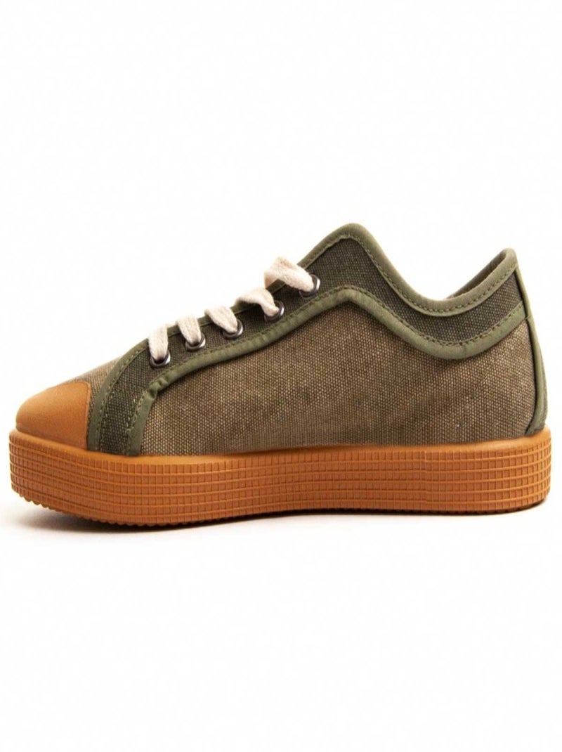 Sneaker textiel montevita Groen - Kiabi