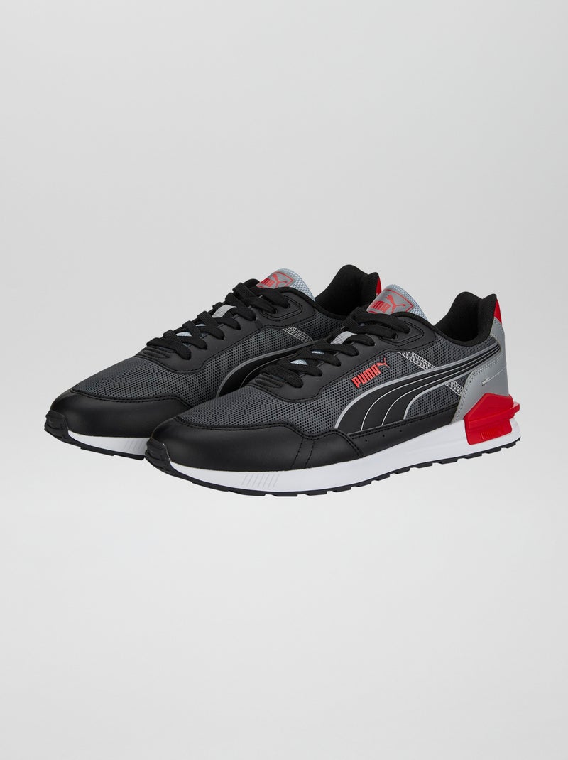 Sneakers - Puma Wired Run ZWART - Kiabi