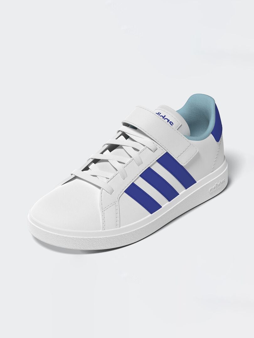 Adidas wit met hotsell blauwe strepen