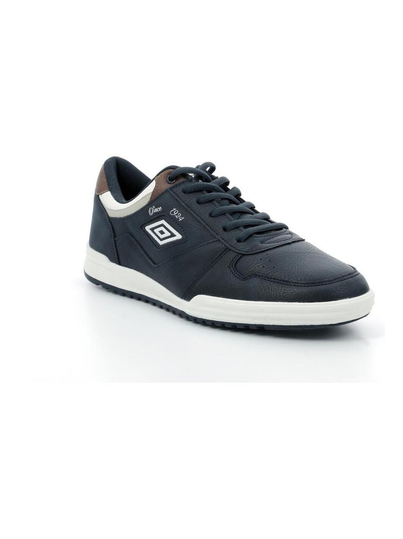 Sneakers basses Polyurethane Um Paddy Bleu Bleu marine Blanc - Kiabi