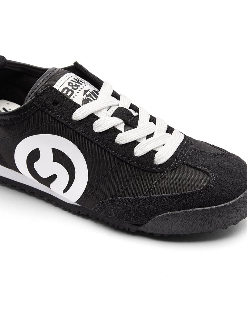 Sneakers conguitos bajas básicas cordones Zwart Zwart - Kiabi