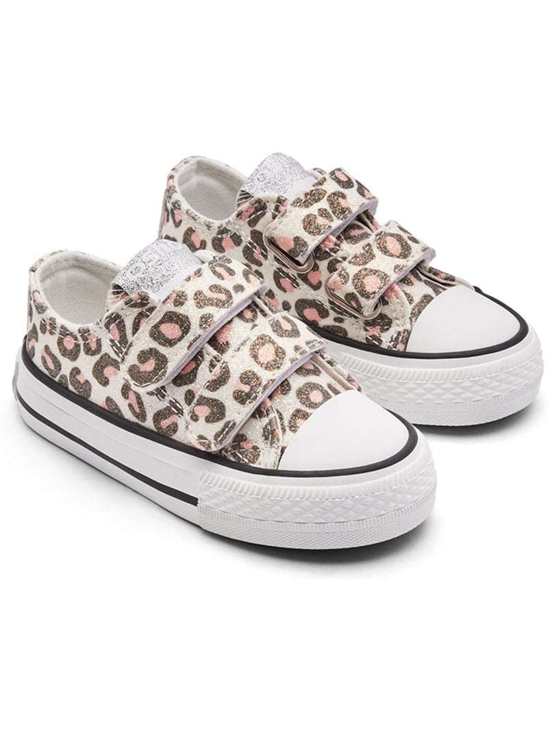 Sneakers conguitos bajas leopardo Zwart Bruin Zwart - Kiabi