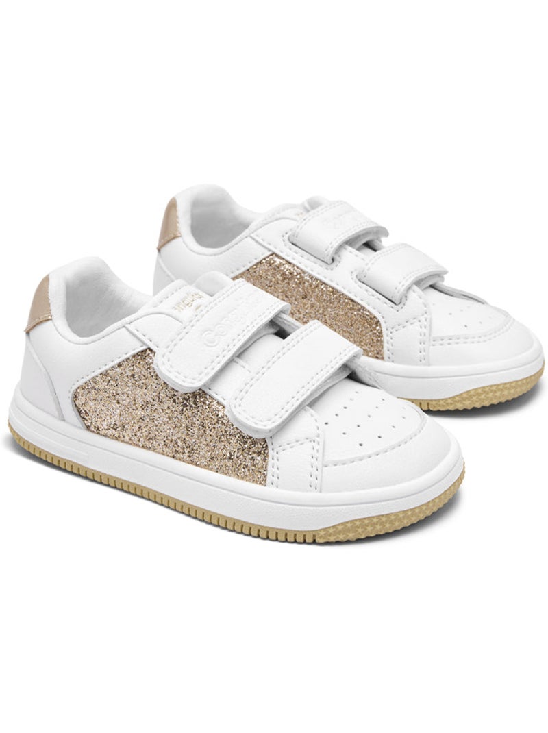 Sneakers conguitos barefoot  detalles brillantes Goud - Kiabi